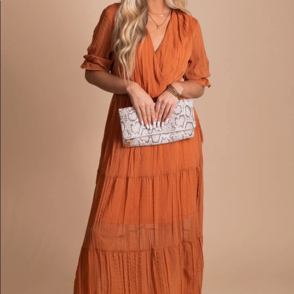 Faux wrap dress